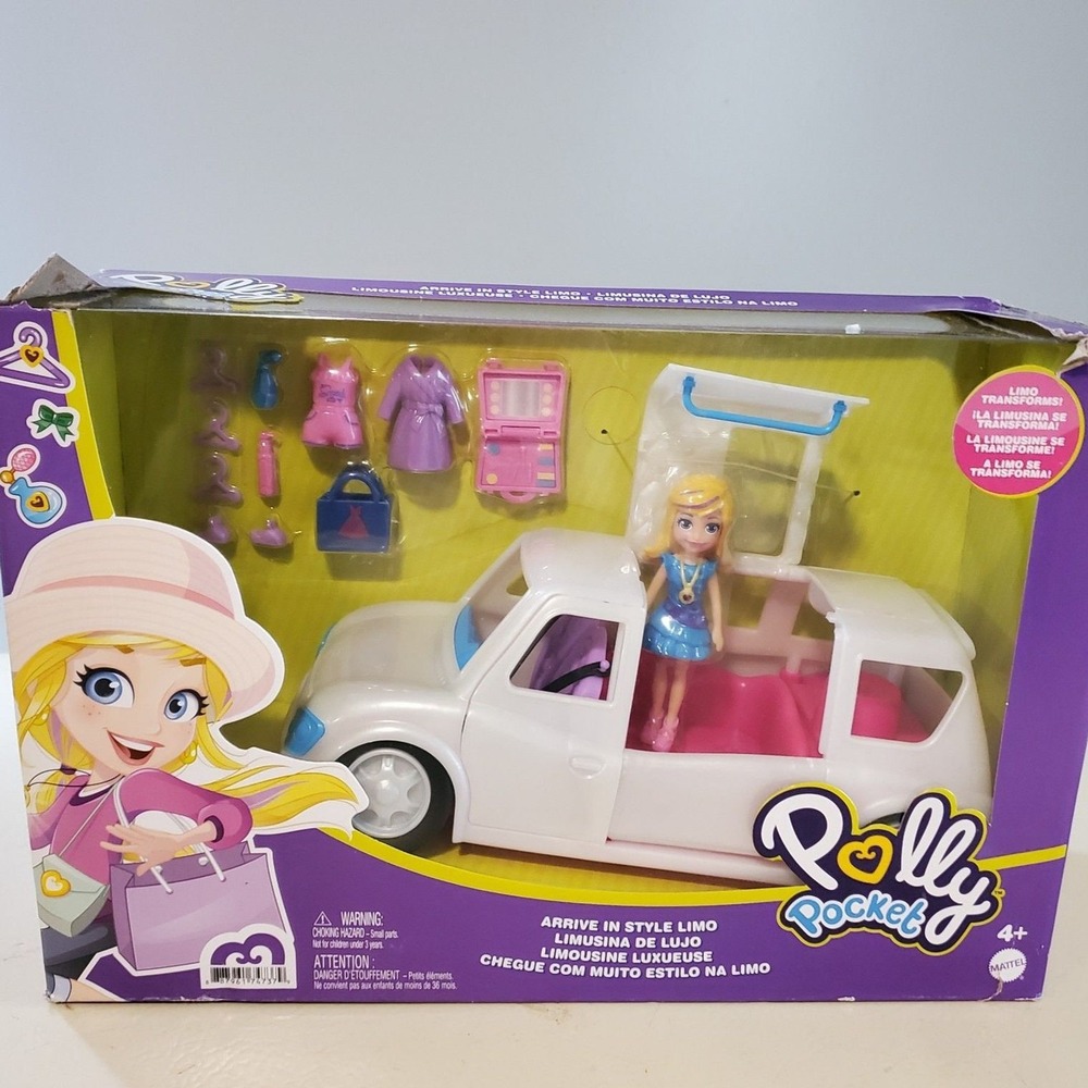 Polly Pocket Limo Play Set Compact Doll Vehicle Toy